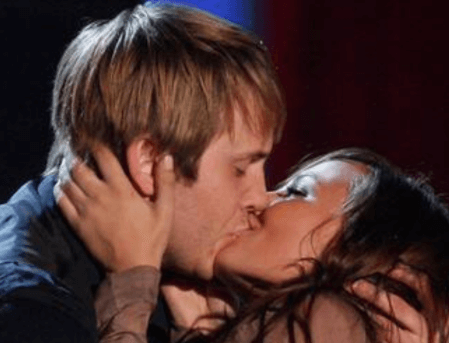 Kissing Ex-Boyfriend Robert Hoffman